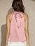blusa satén halter - tienda online