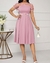 Imagen de Vestido rosa con apliques florales tul S