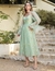 vestido teuta matoshi tul bordado - Glow Fits importados