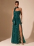 Vestido sequin emeralds