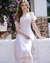 Vestido organza iridescente