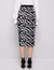 falda tubo midi zebra print XL - comprar online