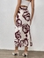 falda midi burgundy roses XL - comprar online