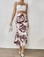 falda midi burgundy roses XL en internet