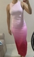 vestido fuchsia ombré S - comprar online
