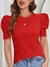 Blusa basic colours princess sleeve - Glow Fits importados