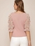 blusa mangas 3D rosa nude - comprar online