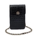 PHONE POUCHE croco , preta