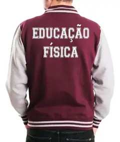 Jaqueta College Masculina Faculdade Curso Educação Física - Porto Stamp