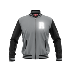 Jaqueta College de ziper blusa moletom letra R refletivo - Porto Stamp