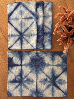 Conjunto de 6 Jogos Americanos Shibori | Azulejos - comprar online