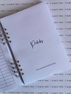 Cuaderno emprendedor PEDIDOS