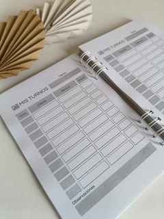 Cuaderno emprendedor TURNOS - comprar online