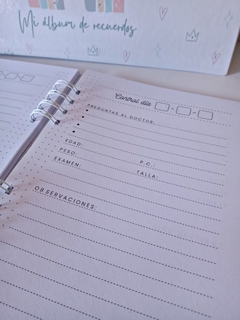 Cuaderno Pediátrico personalizado en internet
