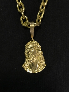 PINGENTE FASE DE CRISTO (100% MOEDA ANTIGA) M - 3CMX2CM