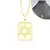 Pingente Placa Estrela de Davi M (2,8cmX2cm) (Banho Ouro 24k) na internet