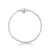 Pulseira Life Quadrada Liso 2.4MM Maleável de Prata 925