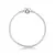 Pulseira Life Coração Liso de Prata 925