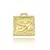 Pingente Placa Olho de Hórus Cravejado em Zircônia (2,8cmX2,4cm) (7,9g) (Banho Ouro 24k) - comprar online