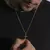 Conjunto Corrente + Pingente Cruz Agulha (Banho Ouro)