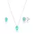 Conjunto Oval Turmalina de Prata 925 na internet