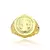 Anel São Bento Com Cruz Lateral (9g) (Banho Ouro 24k)