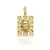 Pingente Placa Face de Cristo Cravejada (8,6g) (Banho Ouro 24k)