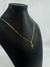 Corrente Piastrine 1 MM Banho Ouro 24K 70cm + Pingente Crucifixo palito ou Pingente Divino Espírito Santo Oval na internet