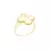 Anel Flor Van Cleef (Ajustável) (Banho Ouro 24k)