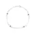 Pulseira Olho Grego Branco Mista de Prata 925