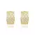 Brinco Argola Cravejada em Zircônia 43 Pedras (Banho Ouro 24k)