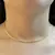 Choker Cadeado 3mm (35cm + Extensor) (Fecho Garra) (Banho Ouro 24k)