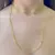 Choker + Colar Elo Arredondado 4mm (Fecho Rosca Cravejado) (Banho Ouro 24k)