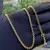 Choker Elo Português 3mm (Fecho Tradicional) (Banho Ouro 24k)