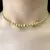 Choker Esferas Multi Tamanhos (Ajustável) (10g) (Banho Ouro 24k)