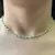 Choker Olho Grego Branco (35cm + Extensor) (Fecho Tradicional) (Banho Ouro 24k)