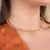 Choker Pérolas Pequenas (Ajustável) (7g) (Banho Ouro 24k) - comprar online