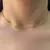 Choker Peruana com Esferas (35cm + Extensor) (Banho Ouro 24k)