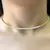 Choker Riviera c/ Perolas Cravejada em Zircônia (Ajustável) (7,5g) (Banho Ouro 24k)