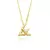Colar Cadeado c/ L.&.V 2mm (Fecho Tradicional) (Banho Ouro 24k)