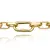 Colar Chain c/ Tigre 12mm (Fecho Personalizado) (Banho Ouro 24k) - ImpacttusJoias