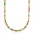 Colar Riviera Zircônia Colors 4mm (Fecho Tradicional) (Banho Ouro 24K)