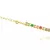 Colar Riviera Zircônia Colors 4mm (Fecho Tradicional) (Banho Ouro 24K) na internet