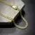 Colar Grumet Dupla 4,3mm (Fecho Gaveta Lateral) (Banho Ouro 24k) - comprar online