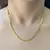 Colar Grumet Dupla 4,3mm (Fecho Gaveta Lateral) (Banho Ouro 24k)