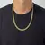 Corrente Grumet Dupla 7,5mm (Fecho Gaveta Duplo) (Banho Ouro 24K)