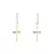 Brinco Argola Crucifixo Trançado (Banho Ouro 24k) na internet