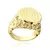 Anel São Bento Com Cruz Lateral (9g) (Banho Ouro 24k) - comprar online