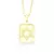 Pingente Placa Estrela de Davi M (2,8cmX2cm) (Banho Ouro 24k)