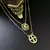 Escapulário Escudo de São Bento e São Jorge Carrier (Banho Ouro 24k)